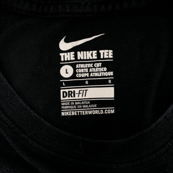 Nike Black Regular Fit T-Shirt | Made in Malaysia - Picture 3 of 5